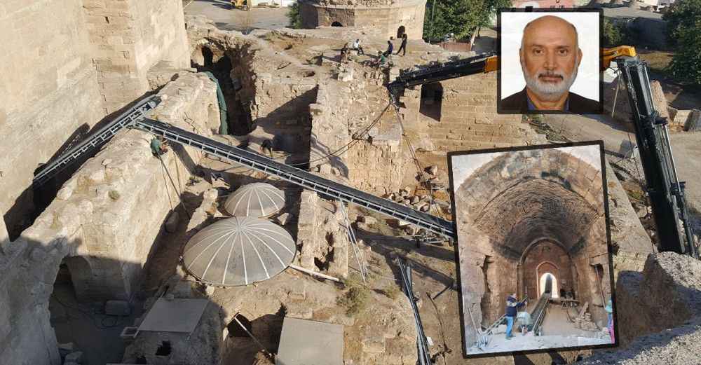 Şanlıurfa'da 9 asırlık sarayın yeni bölümlerine ulaşıldı