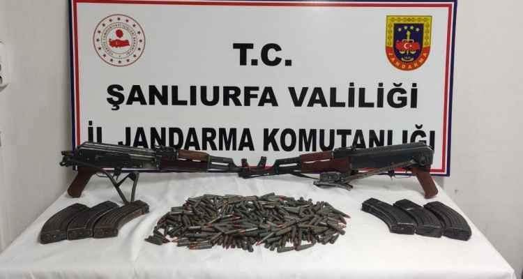 Şanlıurfa'da Arama yapılan evden cephanelik çıktı