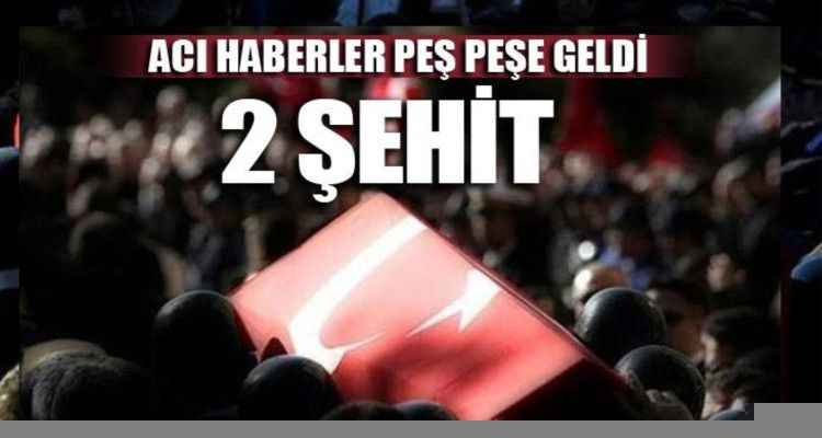 SONDAKİKA - Pençe-Kilit ve Fırat Kalkanı operasyonu bölgelerinden peş peşe acı haberler: 1 özel harekat polisi ve 1 teğmen şehit düştü