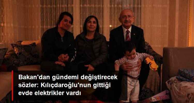 Enerji Bakanı'ndan gündemi değiştirecek sözler: Kılıçdaroğlu'nun gittiği evde elektrikler vardı