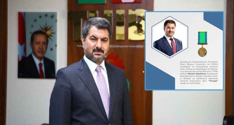 Azerbaycan’da Urfalı iş insanına devlet nişanı