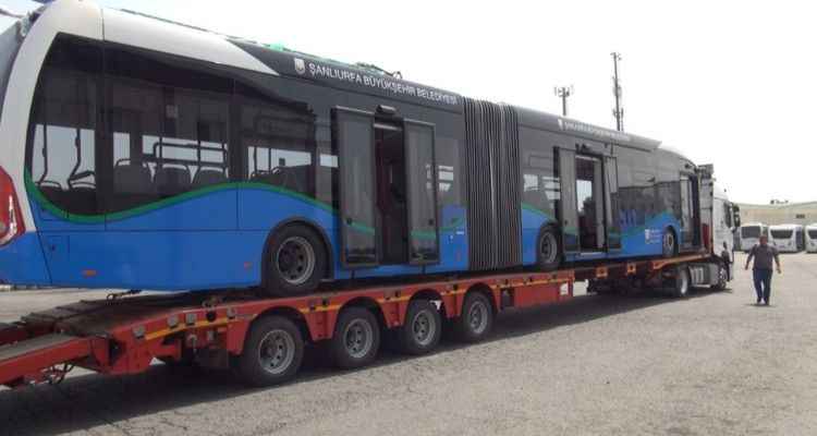 İlk Trambüs Şanlıurfa'ya Geldi