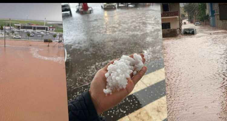 Urfalılar yağmur beklerken doluya tutuldu! Ekinler zarar gördü