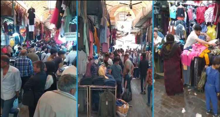 Urfa’da tarihi çarşılarda bayram yoğunluğu
