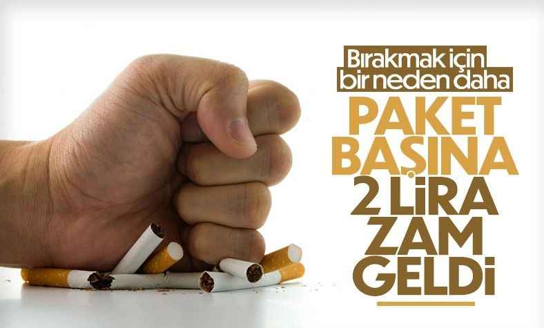 Sigara fiyatlarına zam geldi