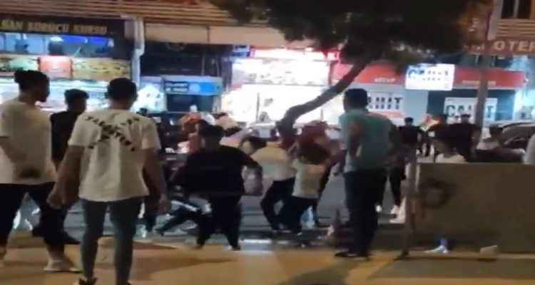 Şanlıurfa’da Suriyelilerin kavgası kamerada