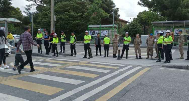 Urfa’da da eş zamanlı uygulandı! Yaya geçitlerine dikkat çekildi