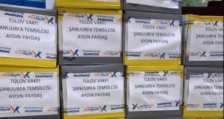 TÜLOV Temsilcisi Paydaş'tan Uludere'ye yardım