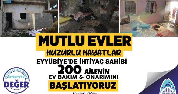 EYYÜBİYE’DE 200 EV DAHA YAŞANABİLİR HALE GELİYOR
