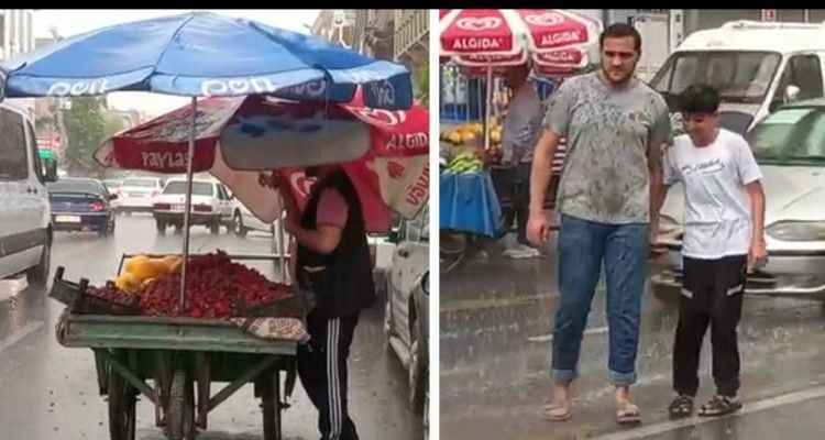 Şanlıurfa'da bu mevsimde beklenmeyen yağmur!