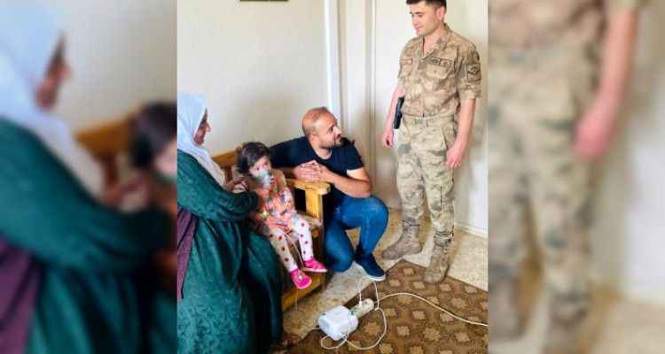 Şanlıurfa'da Jandarma, küçük Zühre'ye nefes oldu