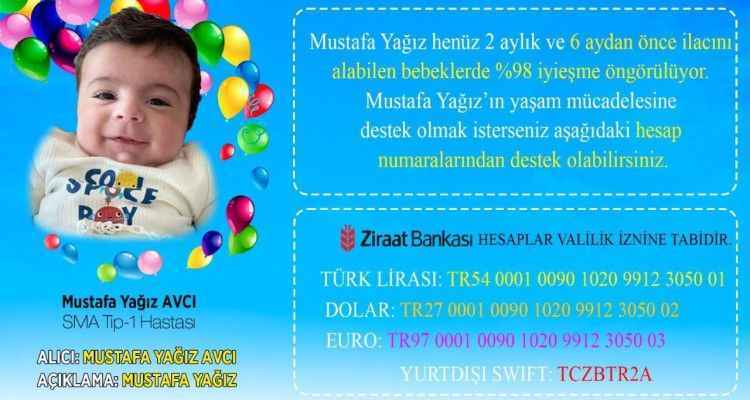 Şanlıurfa'da SMA hastası bebek yaşam mücadelesi veriyor