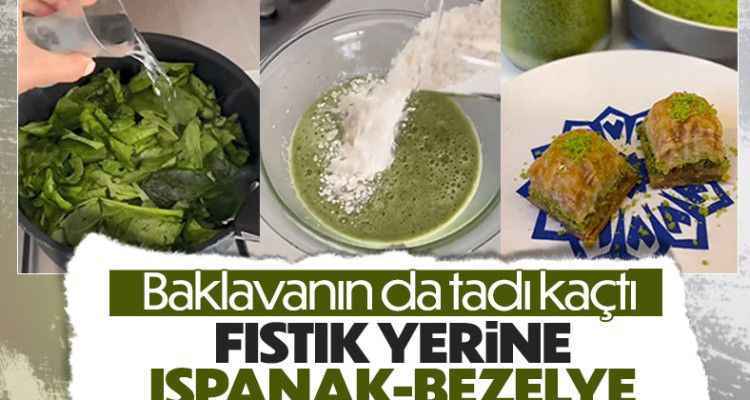 Baklavada Fıstık Yerine Ispanak ve Bezelye Oyunu