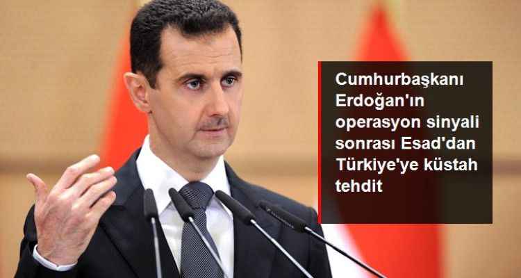 Cumhurbaşkanı Erdoğan'ın operasyon sinyali sonrası Esad'dan Türkiye'ye küstah tehdit: Karşılık vereceğiz