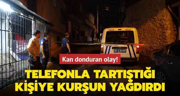 Telefonda tartıştığı kişiyi 7 el ateş ederek öldürdü