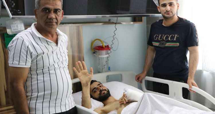 Şırnak'ta balkondan düşen genç Şanlıurfa'da şifa buldu