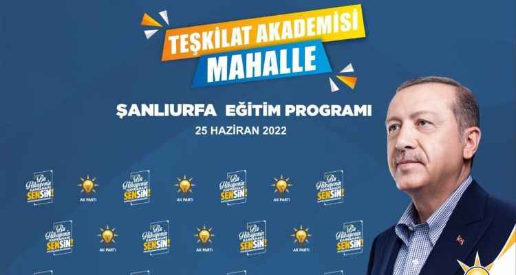 AK Parti Şanlıurfa teşkilatından büyük eğitim seferberliği!
