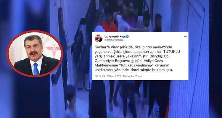 Viranşehir’deki olayla ilgili Bakan Koca’dan flaş açıklama! Yakalandılar...