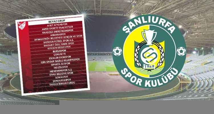 Şanlıurfaspor 'un grubu belli oldu