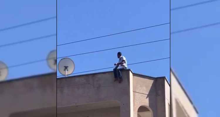 Urfa’da hareketli dakikalar! Dama çıkıp hayatına son vermek istedi