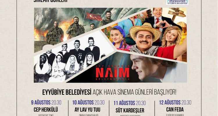 EYYÜBİYE’DE AÇIK HAVA SİNEMA GÜNLERİ BAŞLIYOR