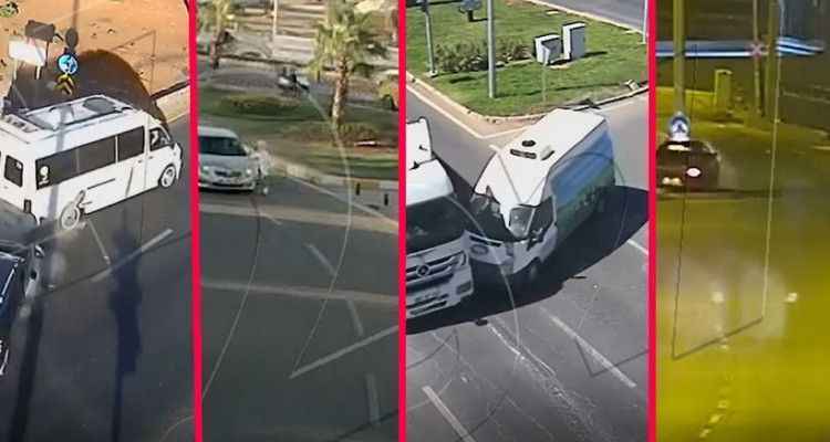 Urfa'da mobese kamerasına yansıyan kazalar