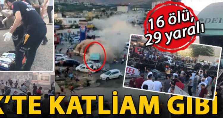Mardin'de katliam gibi kaza: 16 ölü, 29 yaralı