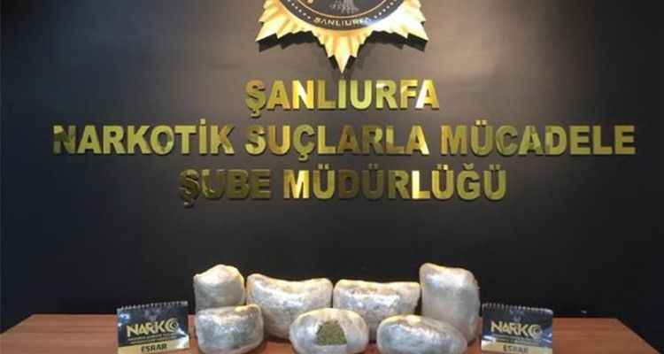 Urfa’da Durdurulan Araçta Kilolarca Esrar Çıktı! İki Kişi Tutuklandı