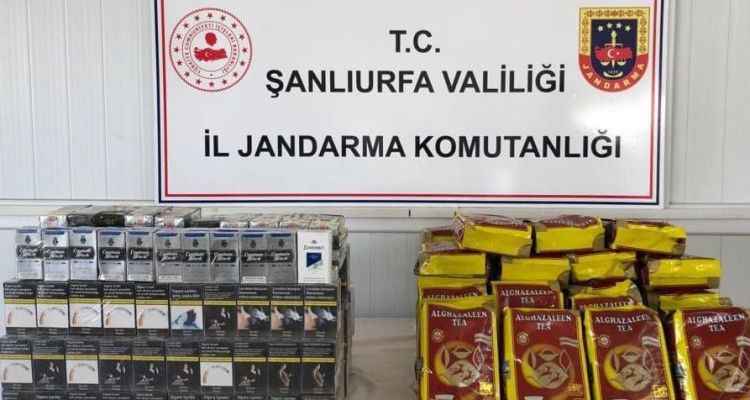 Urfa’da kaçak sigara ve çay ele geçirildi