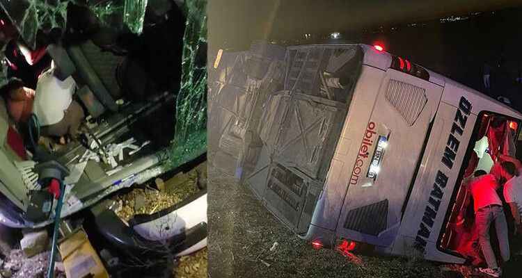 Şanlıurfa'da yolcu otobüsü şarampole devrildi: 20 yaralı