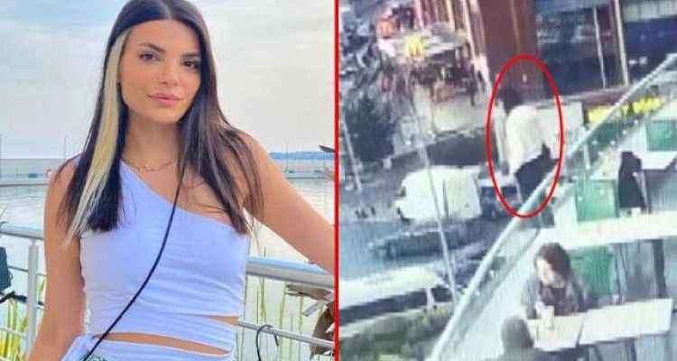 AVM'nin terasından sarkan kadın, kendisini tutan kişinin ellerinden kayıp aşağı atladı