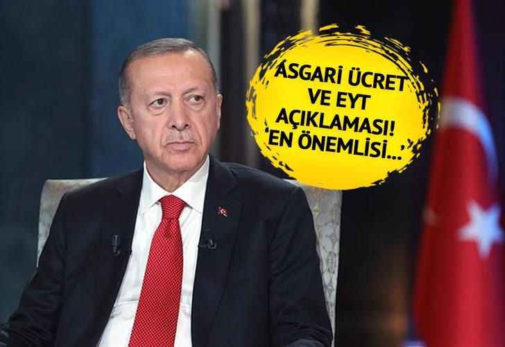 SON DAKİKA | Asgari ücretlileri ve EYT'lileri heyecanlandıran gelişme! Cumhurbaşkanı Erdoğan 'En önemlisi...' diyerek duyurdu
