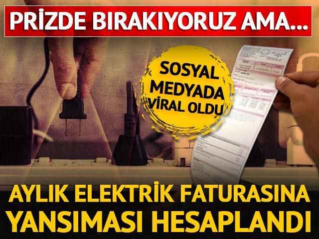 Hepimiz evlerimizde bunu yapıyoruz! Şarj aletini prizde takılı bırakmanın elektrik faturasına TL olarak yansıması