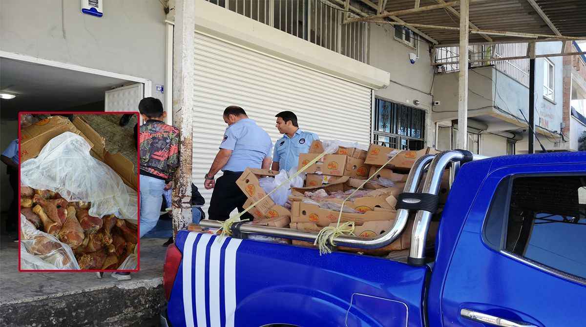 Urfa’da 1 ton bozuk tavuk eti ele geçirildi