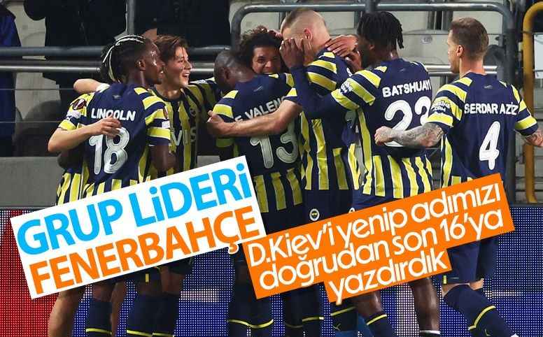 Fenerbahçe, Dinamo Kiev'i yenerek grubu lider bitirdi
