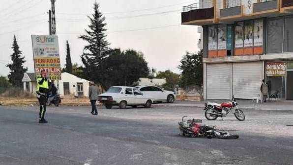 Şanlıurfa'da otomobil ile motosiklet çarpıştı! Yaralı var