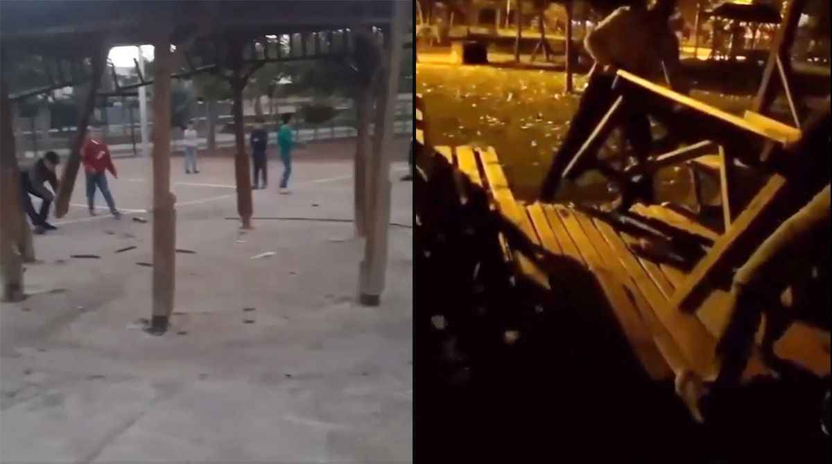 Siverek’te kamu malına zarar verenler gözaltında