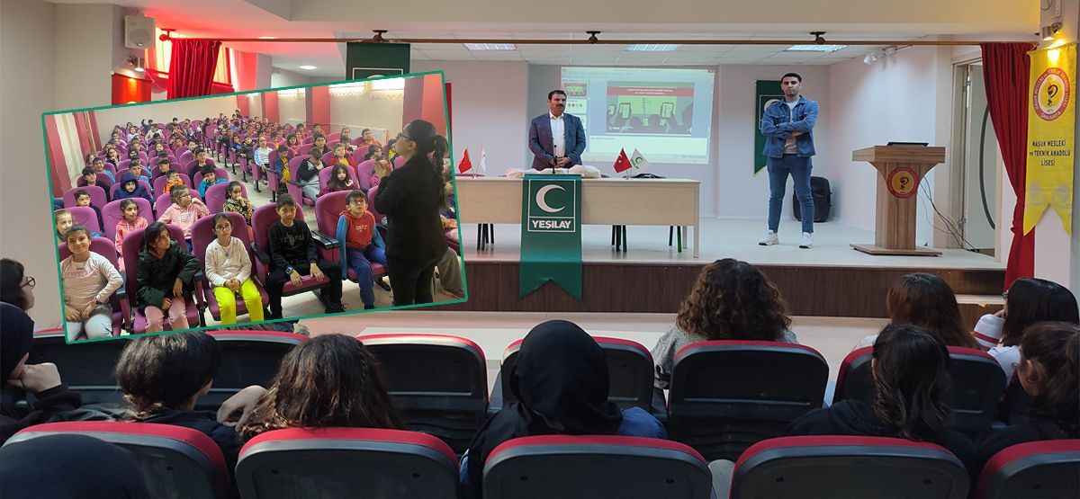 Yeşilay Şanlıurfa Şubesinden okullarda bağımlılık eğitimi
