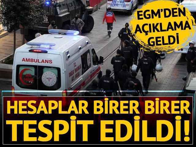 EGM'den İstiklal Caddesi'ndeki patlamaya ilişkin açıklama: Provokatif 25 hesap yöneticisi tespit edildi!