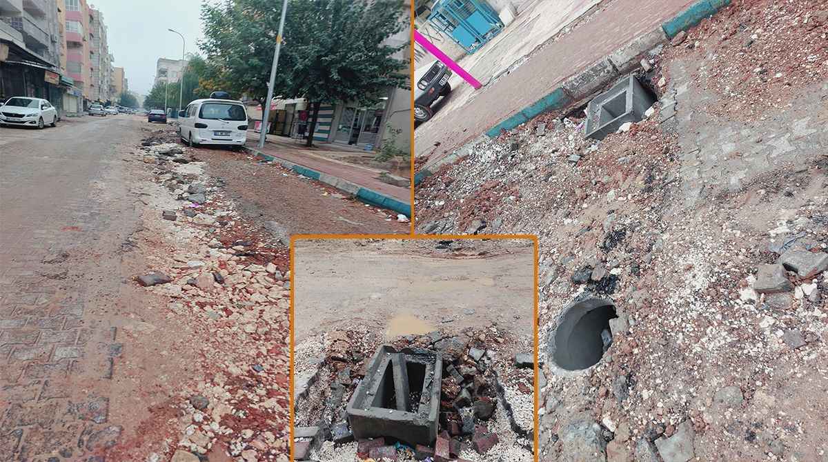 Haliliye’de mahalleli kazılan yolların onarılmamasına tepkili
