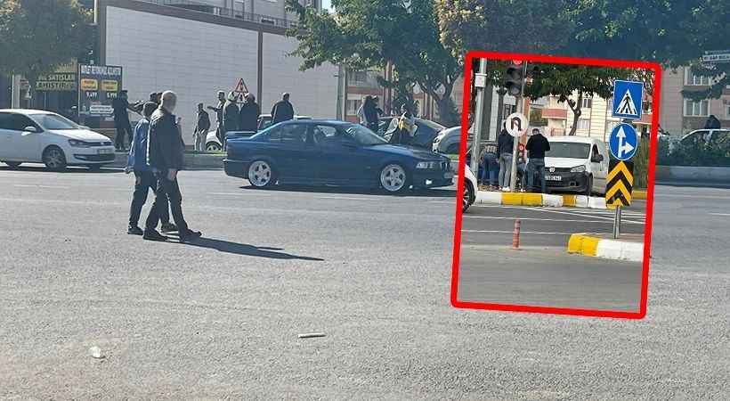 Şanlıurfa'da Kontrolden çıkan araç orta refüje çıktı!