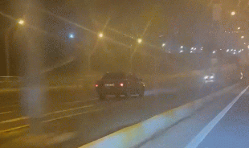 Karaköprü’de ters yönde giden sürücünün rahatlığı pes dedirtti
