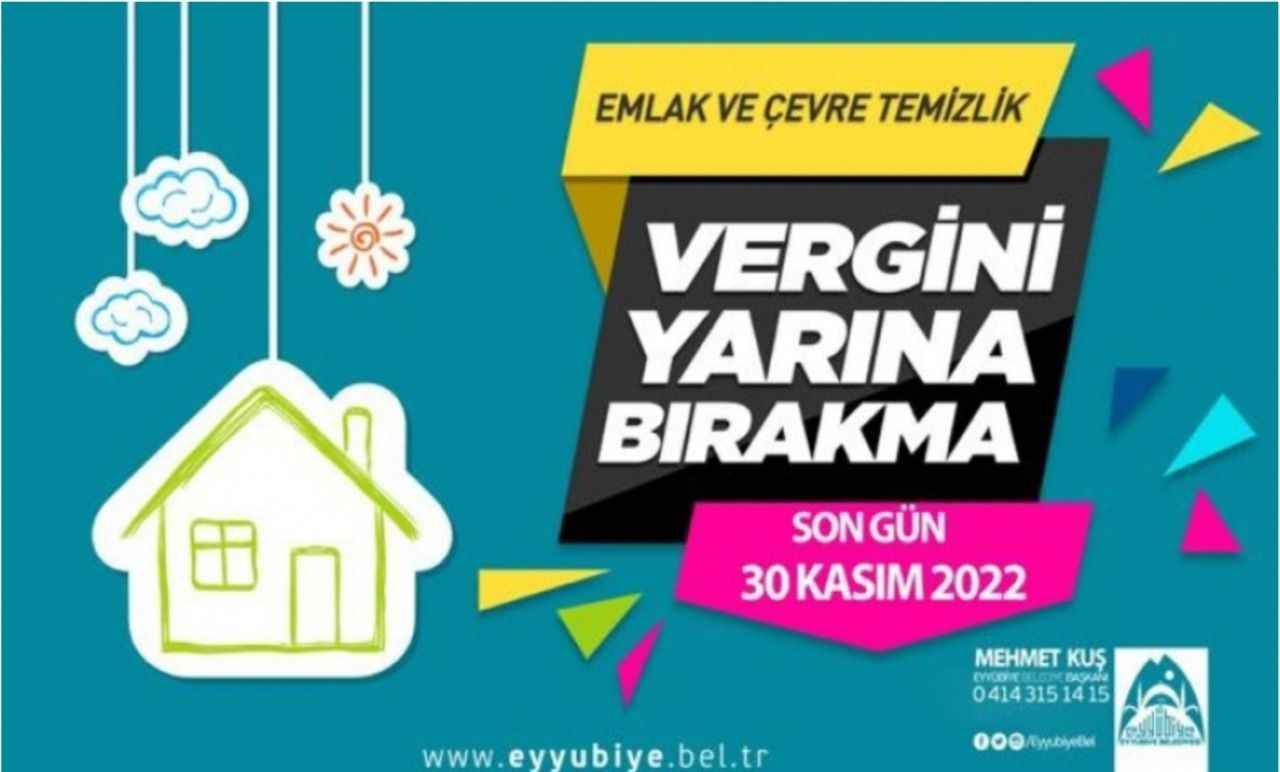 Emlak ve Çevre Temizlik Vergisi için son gün 30 Kasım
