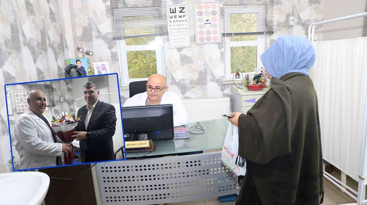 Urfa’da en az antibiyotik yazan hekime çiçek