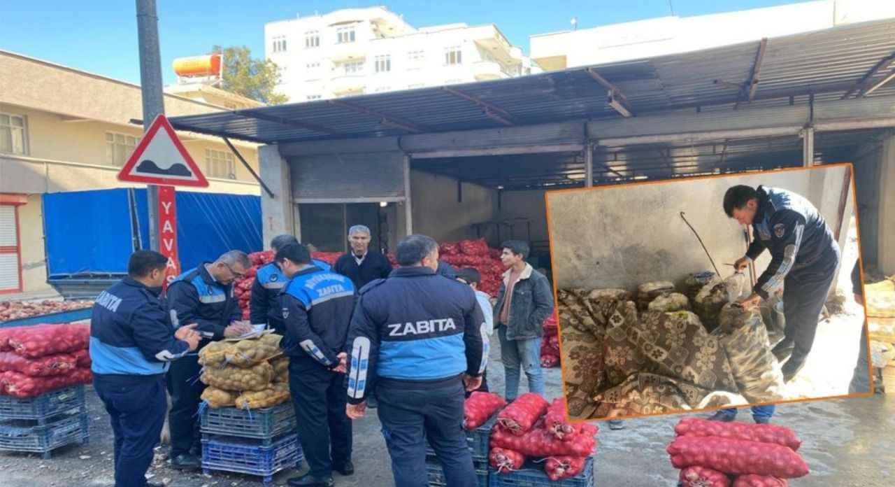 Urfa’da 1 tondan fazla küflenmiş patates ele geçirildi