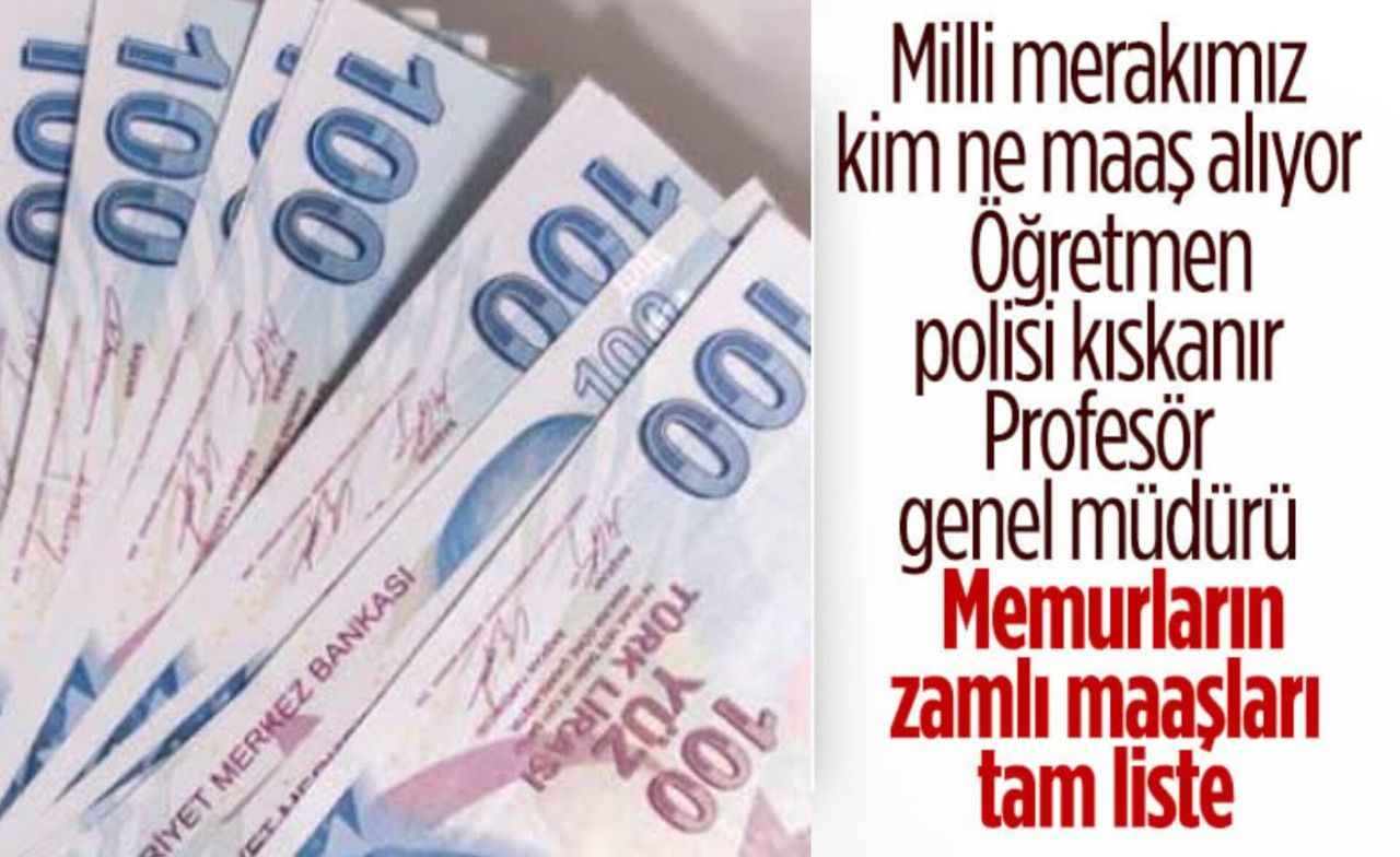 2023 yılının memur maaşları belli oldu