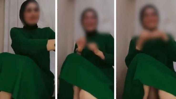 Çocuğun yanında erotik yayın yapan kadın gözaltına alındı