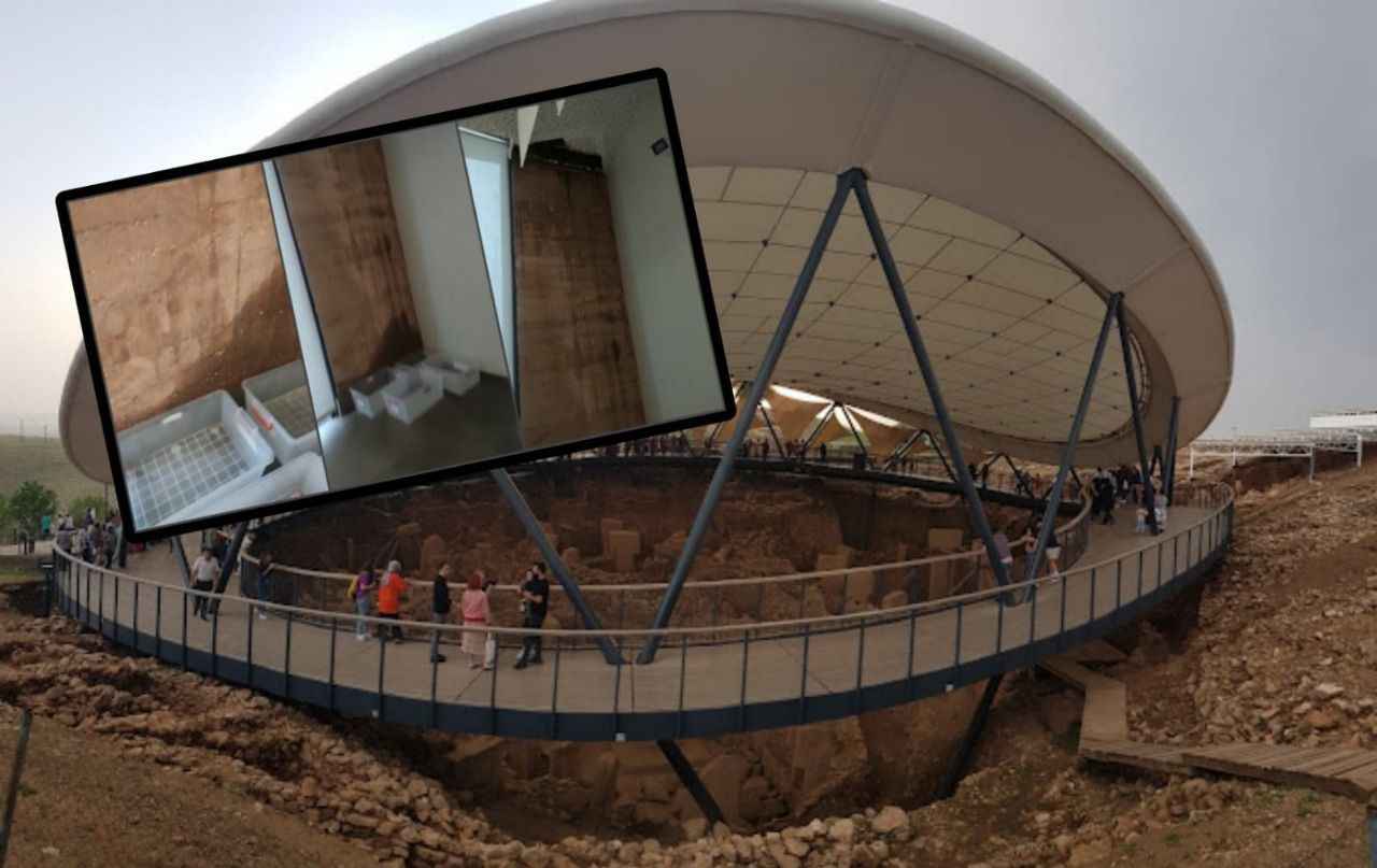 Göbeklitepe’de sunum salonu sular içerisinde 2023 Turizm Başkenti Şanlıurfa’ya yakışmayan görüntü