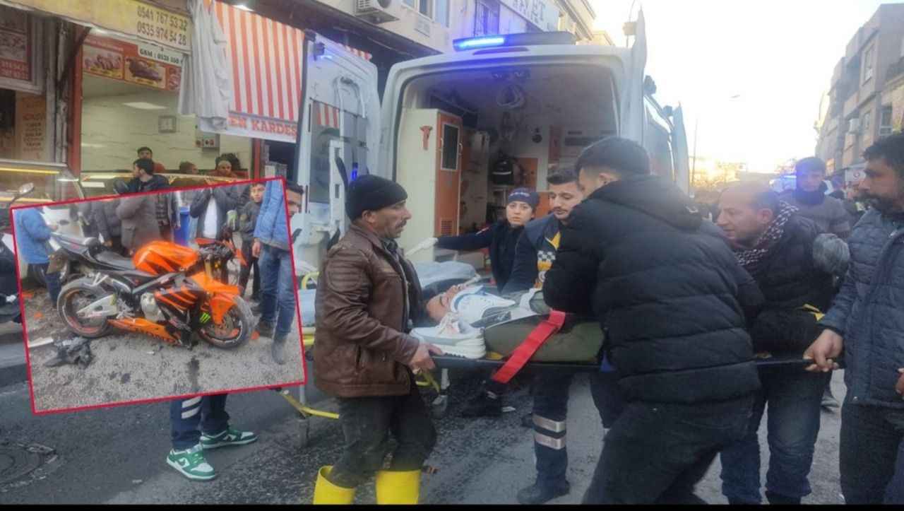 Şanlıurfa'da motosiklet ile otomobil çarpıştı