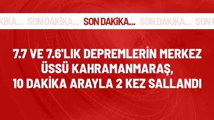 Kahramanmaraş'ta 10 dakika arayla iki deprem! 4.5 ve 4.1'le sallandı